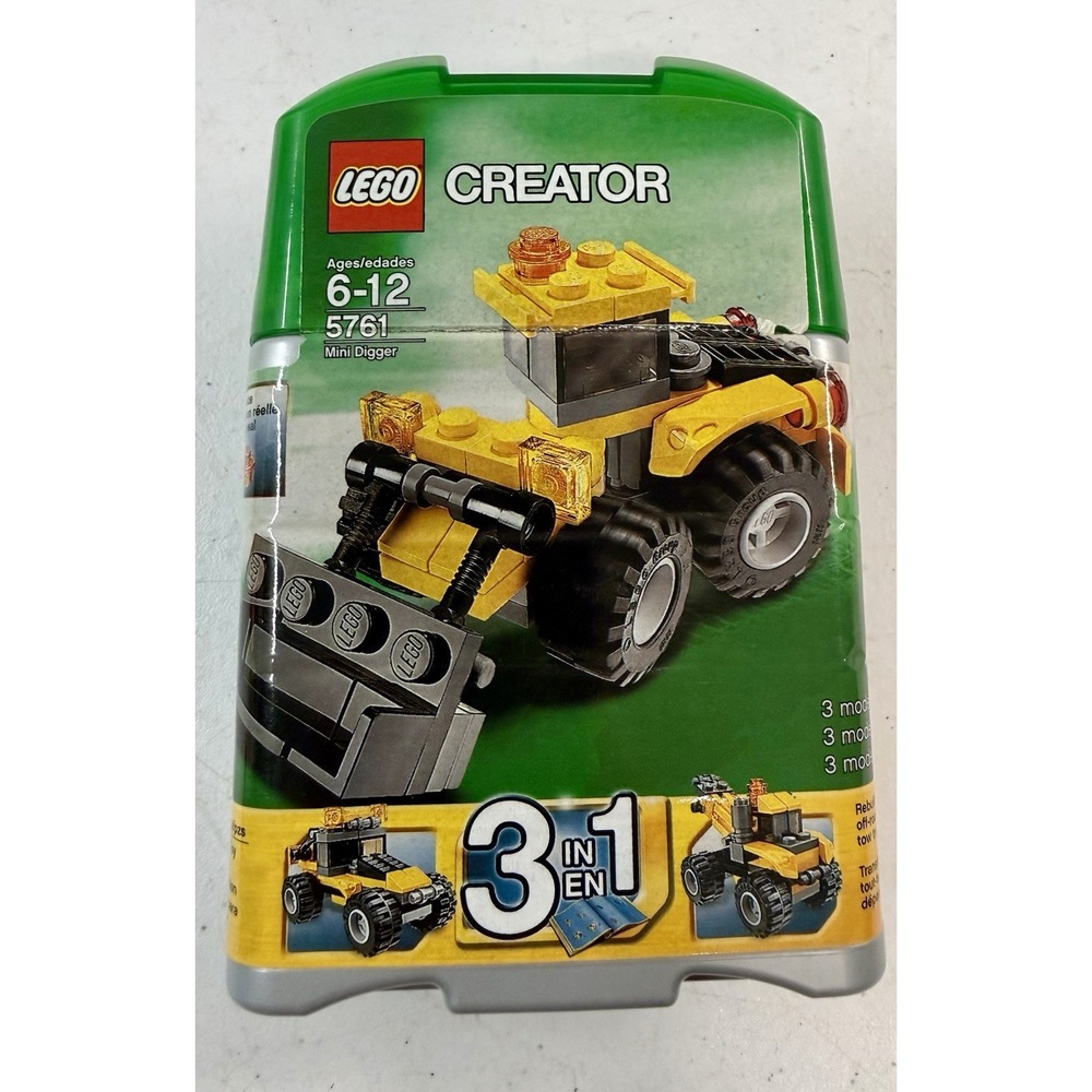 LEGO Creator Mini Digger 5761 3-in-1 Complete Set 56 Pieces 100% Complete MINT!